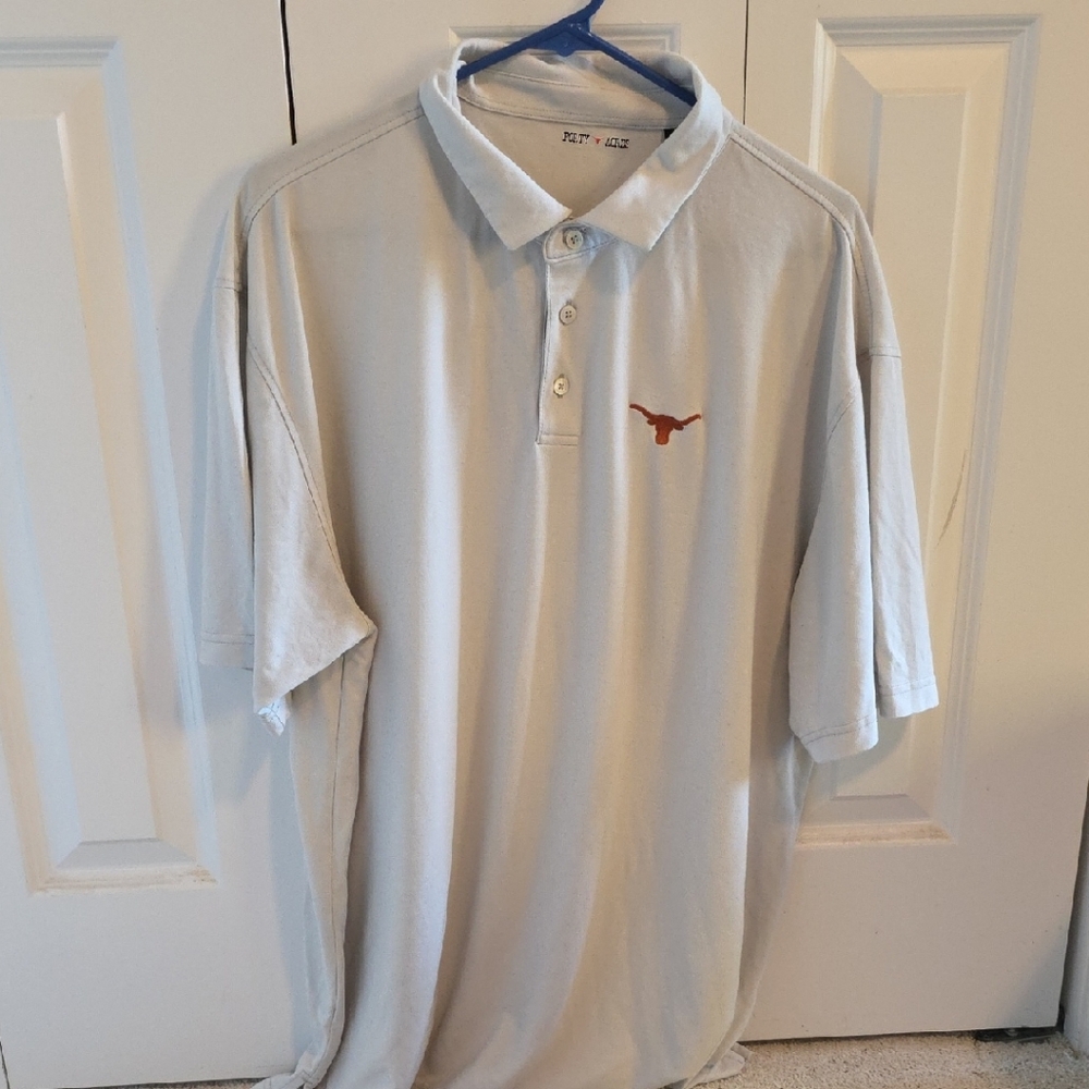 Classic Gray Polo Shirt with Embroidered Logo